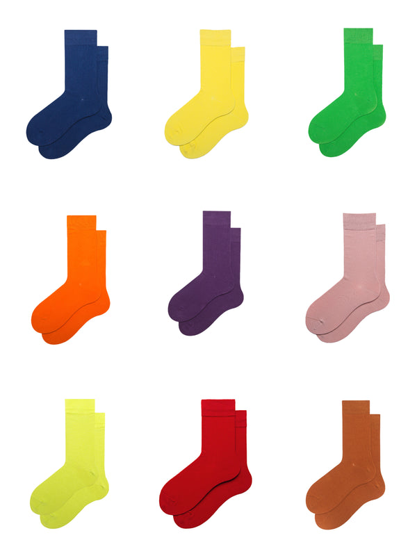 9 Pairs Colorful Cotton Socks