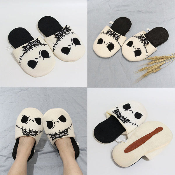 [ Buy 1 Get 1 Pair For Free  ] Halloween Slippers The Nightmare Before Christmas Slippers Jack Slippers