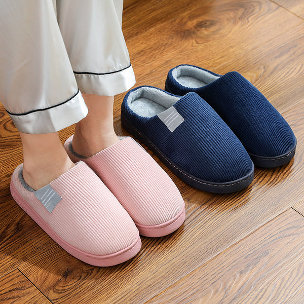 [ Buy 1 Get 1 Pair For Free  ] Corduroy Warm Slippers