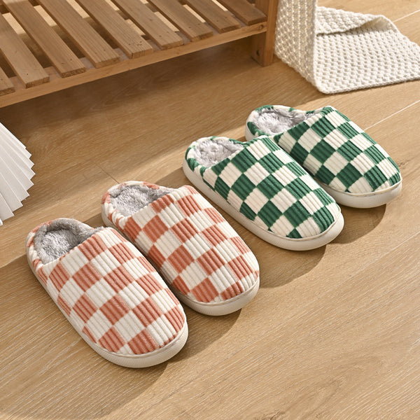 [ Buy 1 Get 1 Pair For Free  ] Chess Board Slipper