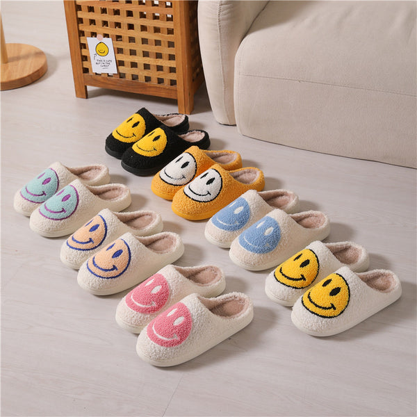 [ Buy 1 Get 1 Pair For Free  ] Smiley Slippers For Winter